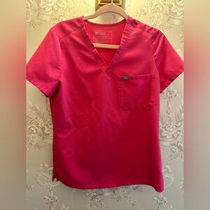 Figs Hot Pink Catarina top S